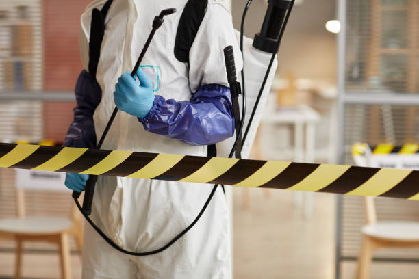 Professional Biohazard Cleanup technician working in Lakewood, WI